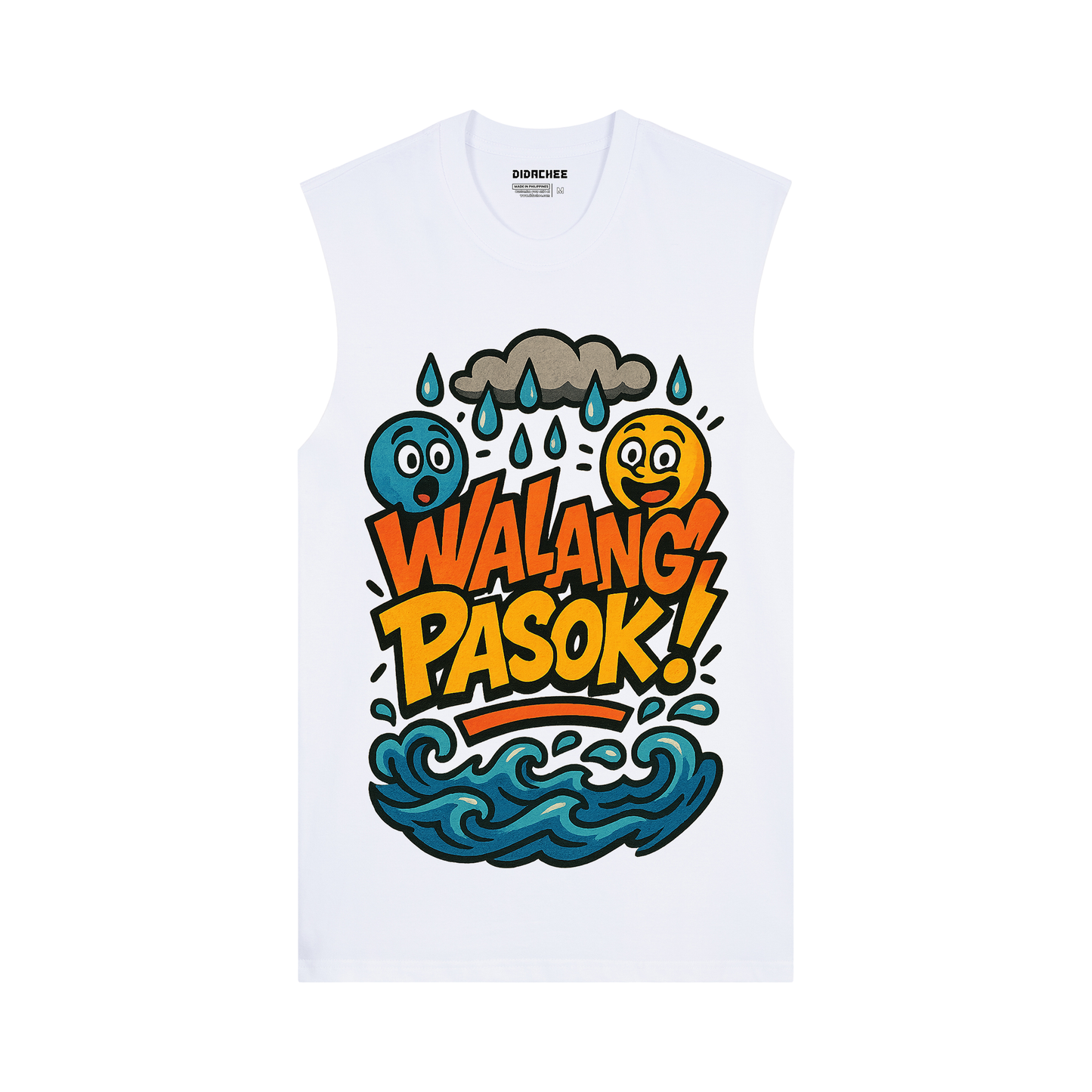 Walang Pasok! Weather Alert Muscle Tee - Unisex