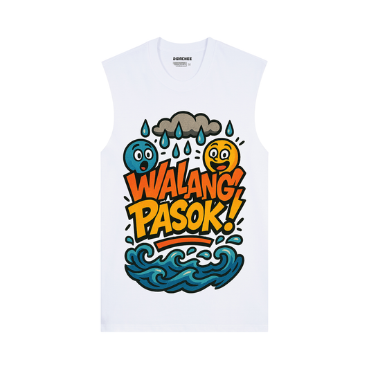 Walang Pasok! Weather Alert Muscle Tee - Unisex